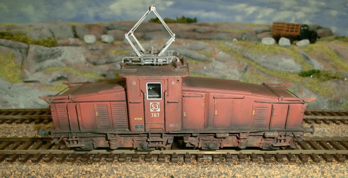 Magnus &quot;nynersmutsade&quot; HG-lok framför Curtans modul!