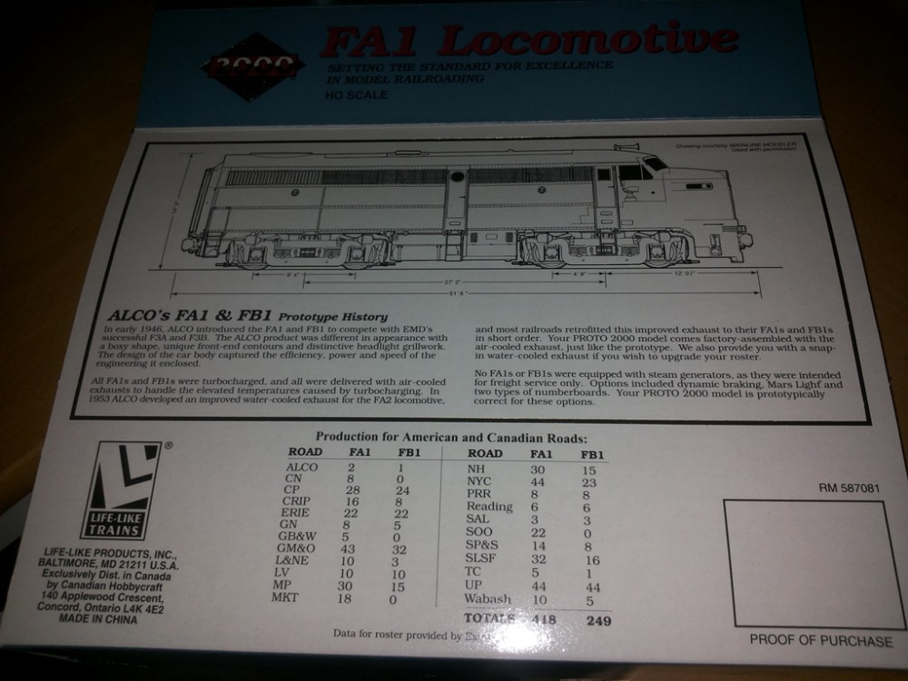 ALCO´s FA1 0 FB1 Prototype History